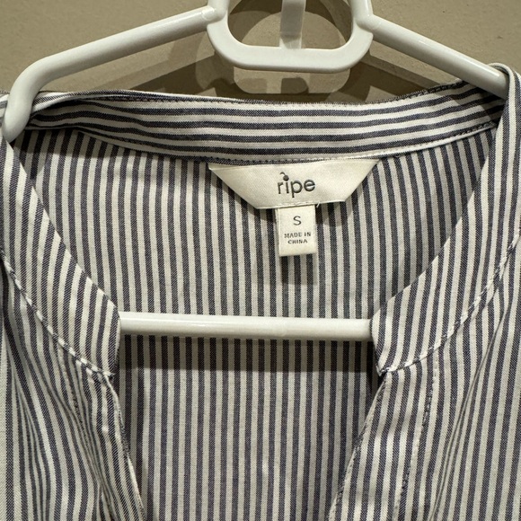 Ripe Maternity Sam Stripe Dress - Grey Multi - Picture 4 of 5